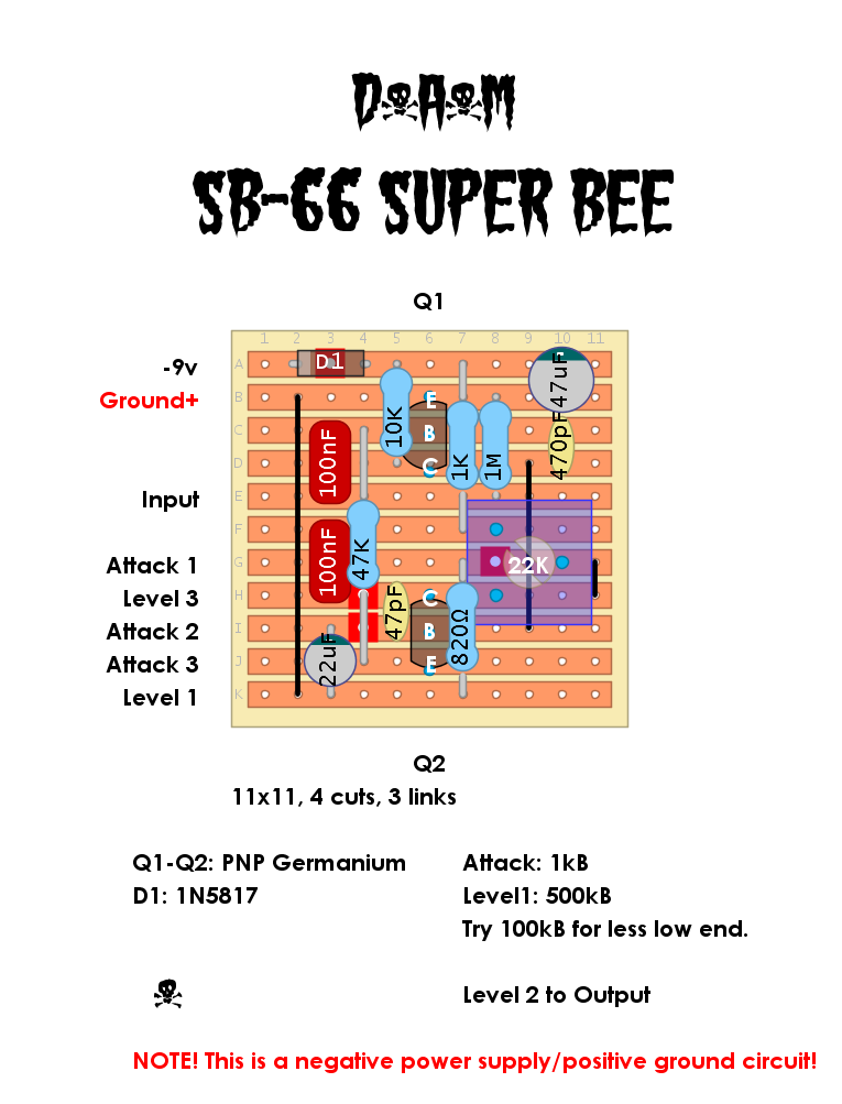 D*A*M SUPER BEE SB-66 - エフェクター